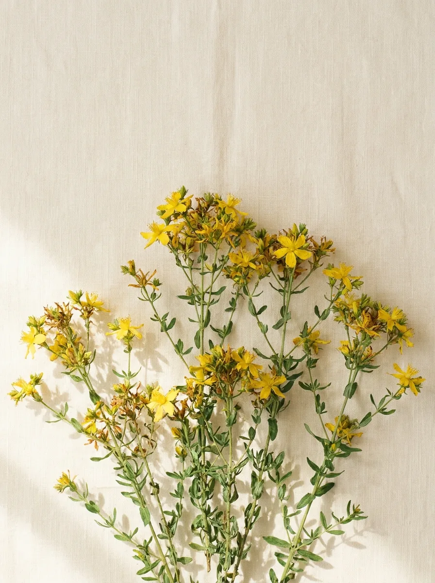 Rohstoff für Johanniskrautöl – botanische Aufnahme